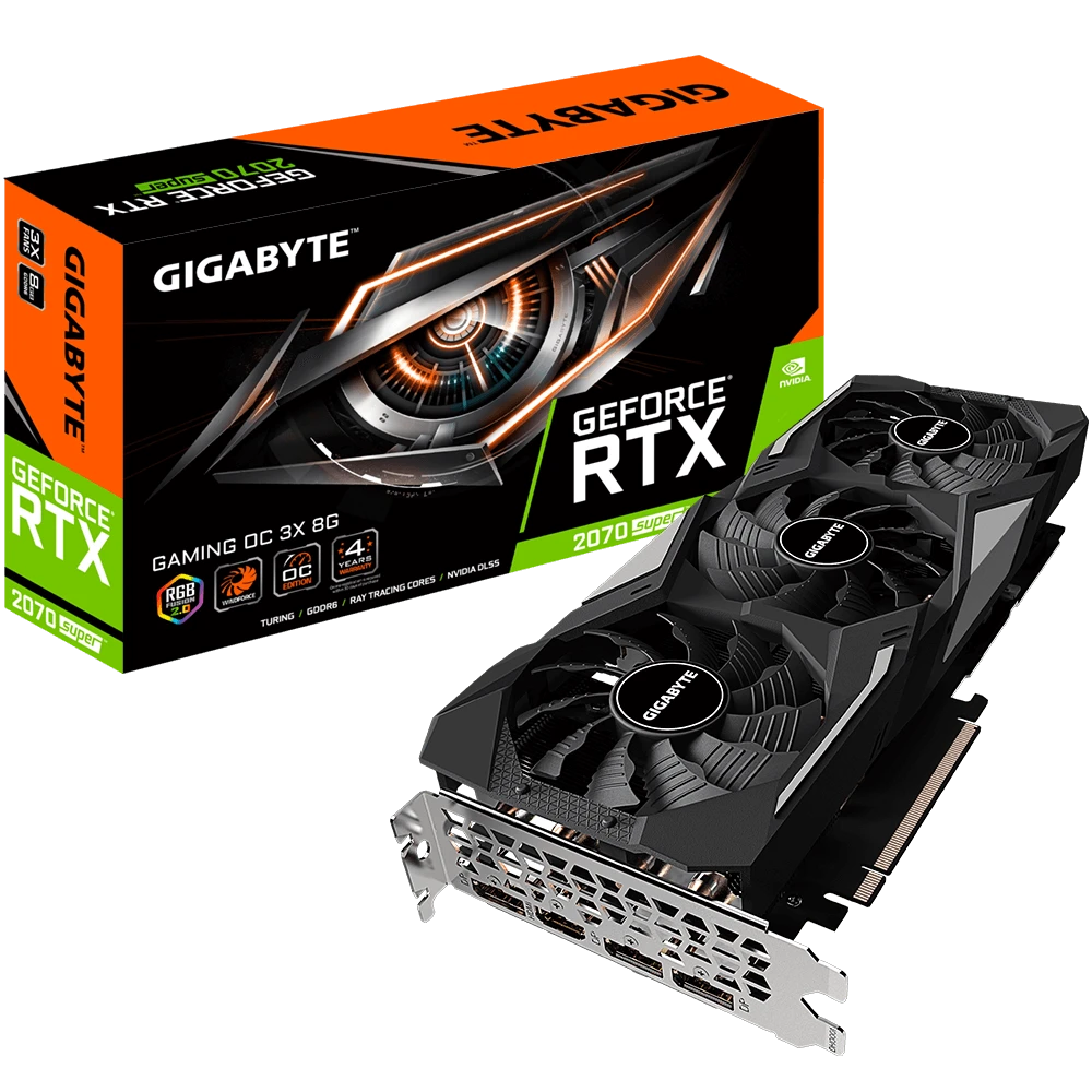 Gigabyte GeForce® RTX 2070 SUPER GAMING OC 3X 8G  (Rev. 1.0/1.1)